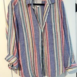 Frank and Eileen Striped Button-Up Shirt